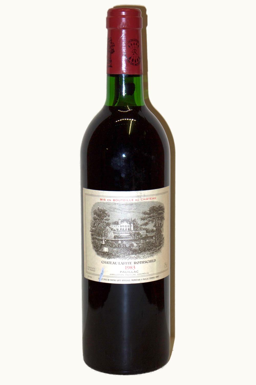 Château Lafite Rothschild Château Lafite Rothschild Carruades de Pauillac Medoc Bordeaux, 1983