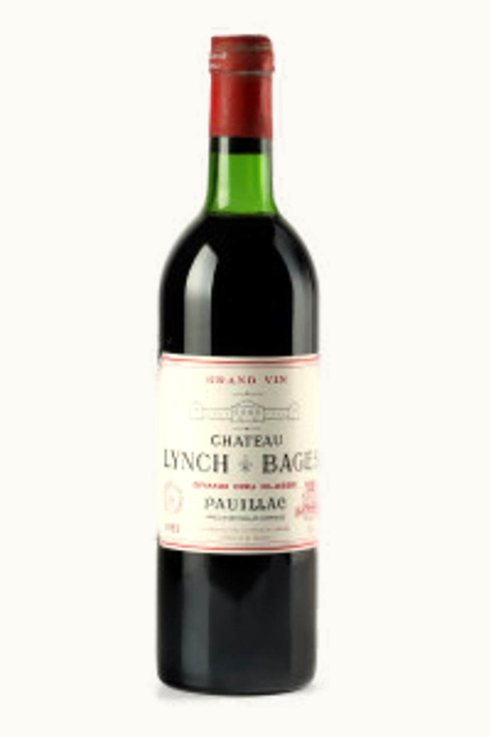 Château Lynch-Bages Château Lynch-Bages Haut-Averous Pauillac Medoc Bordeaux, 1983