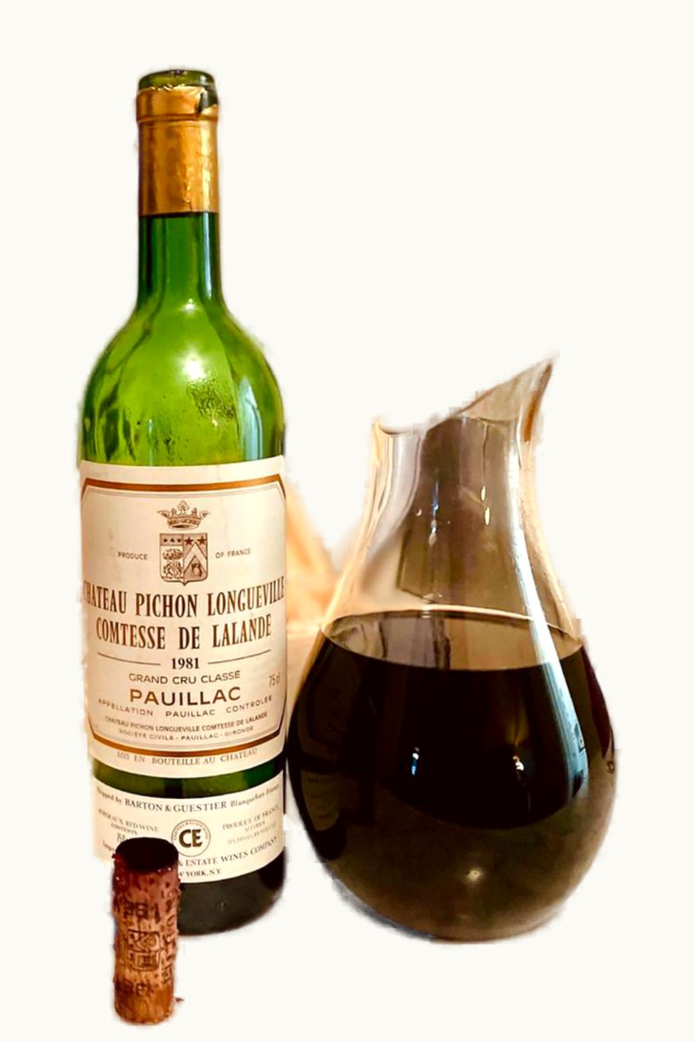 Château Pichon Longueville Comtesse de Lalande Château Pichon Longueville Comtesse de Lalande Pauillac Medoc Bordeaux, 1981 UZ0642984