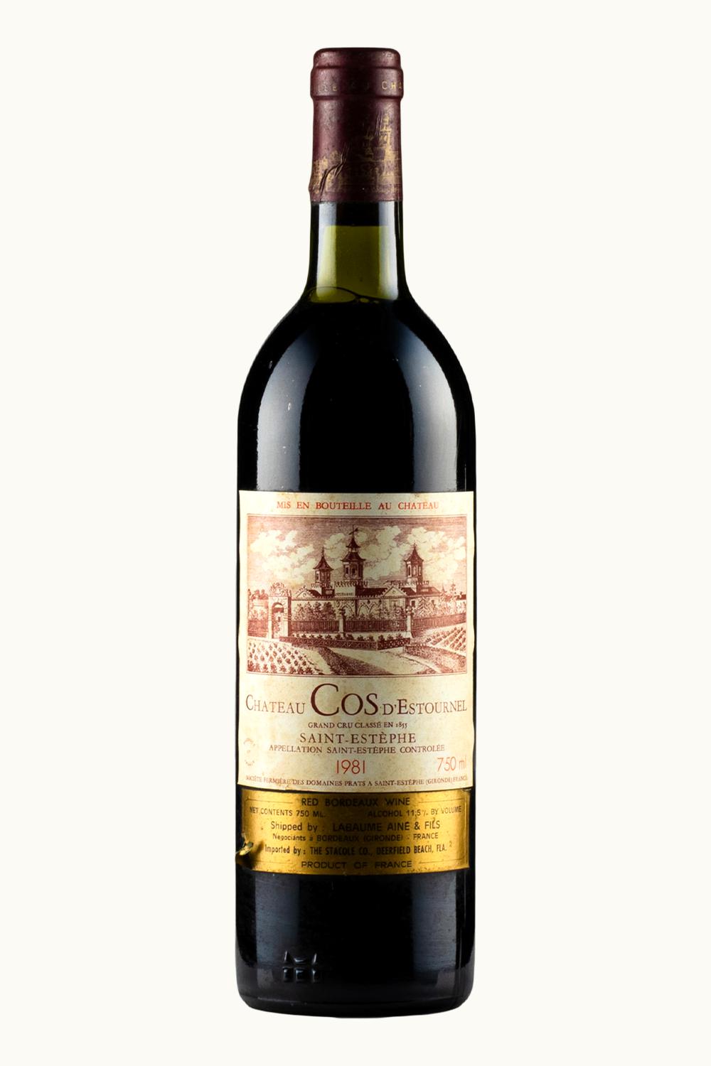 Château Cos d'Estournel Château Cos d'Estournel St-Estephe Medoc Bordeaux, 1981
