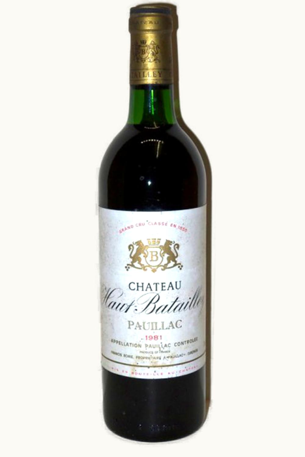 Château Haut-Batailley Château Haut-Batailley Pauillac Medoc Bordeaux, 1981