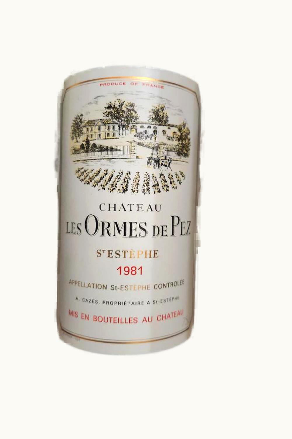 Les Ormes de Pez Les Ormes de Pez St-Estephe Medoc Bordeaux, 1981