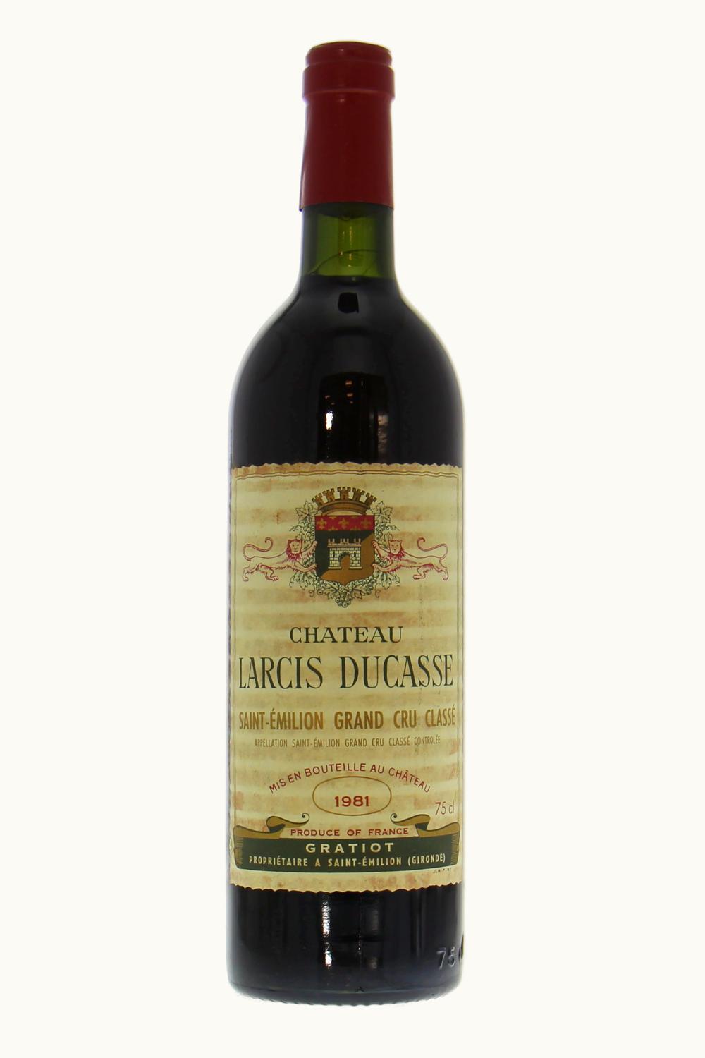 Larcis Ducasse St-Emilion Grand Cru Bordeaux, 1981