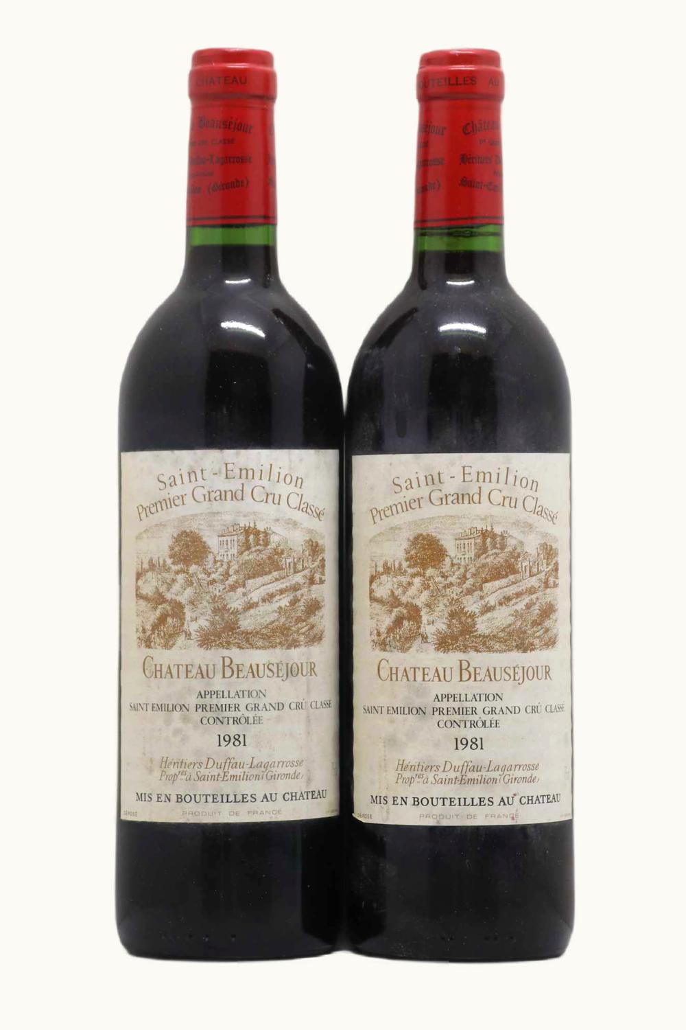 Duffau La Garosse Beau-Sejour St-Emilion Grand Cru Bordeaux, 1981