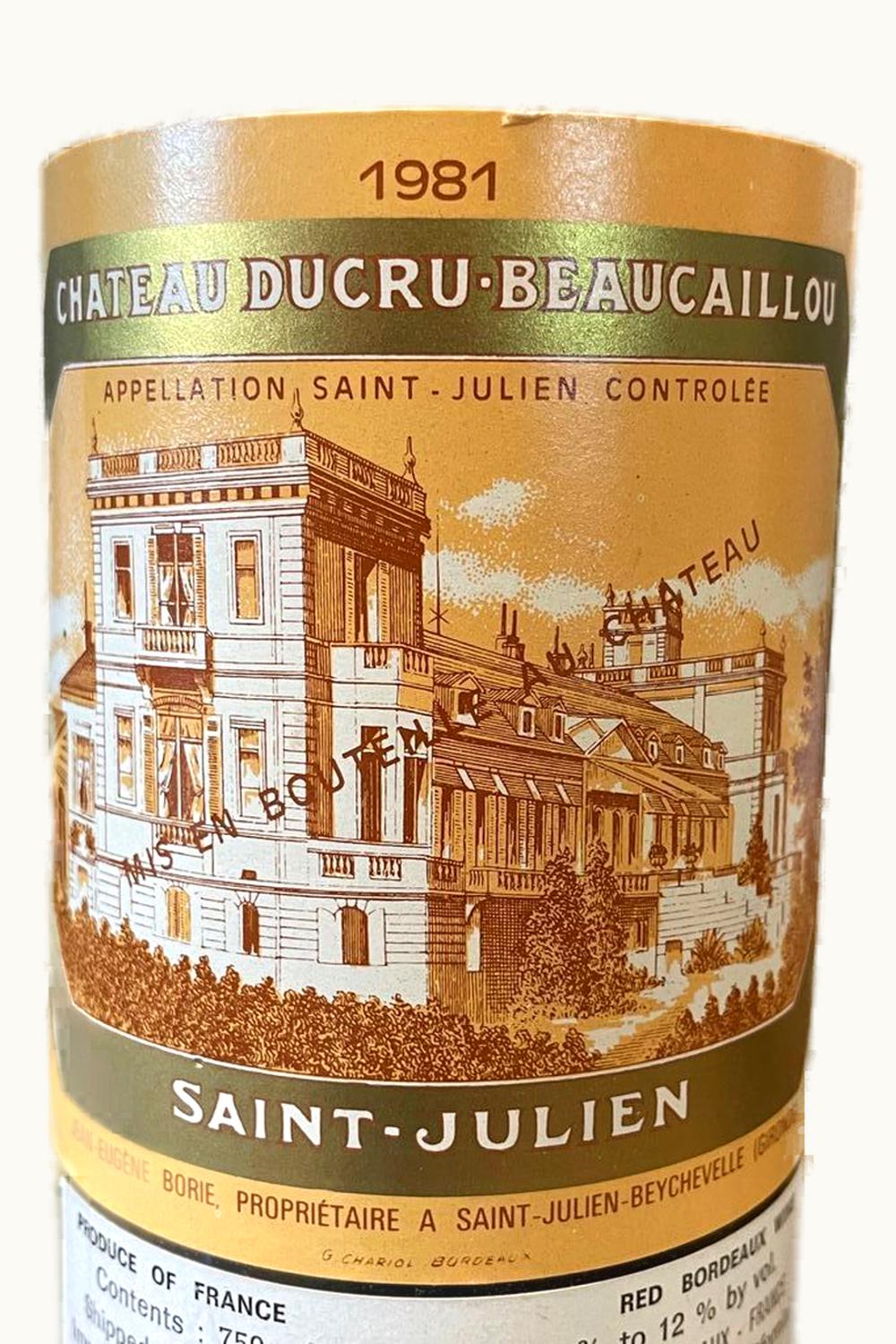 Château Ducru-Beaucaillou Château Ducru-Beaucaillou St-Julien Medoc Bordeaux, 1981 UZ0643056