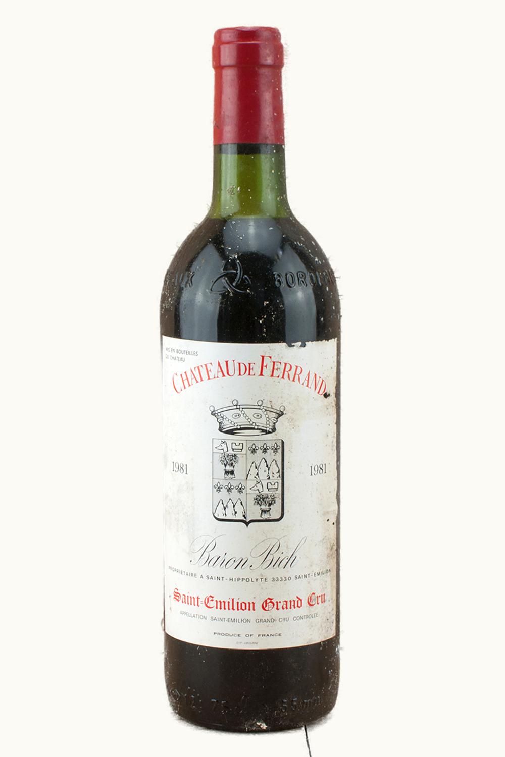 Château de Ferrand Château de Ferrand St-Emilion Grand Cru Bordeaux, 1981