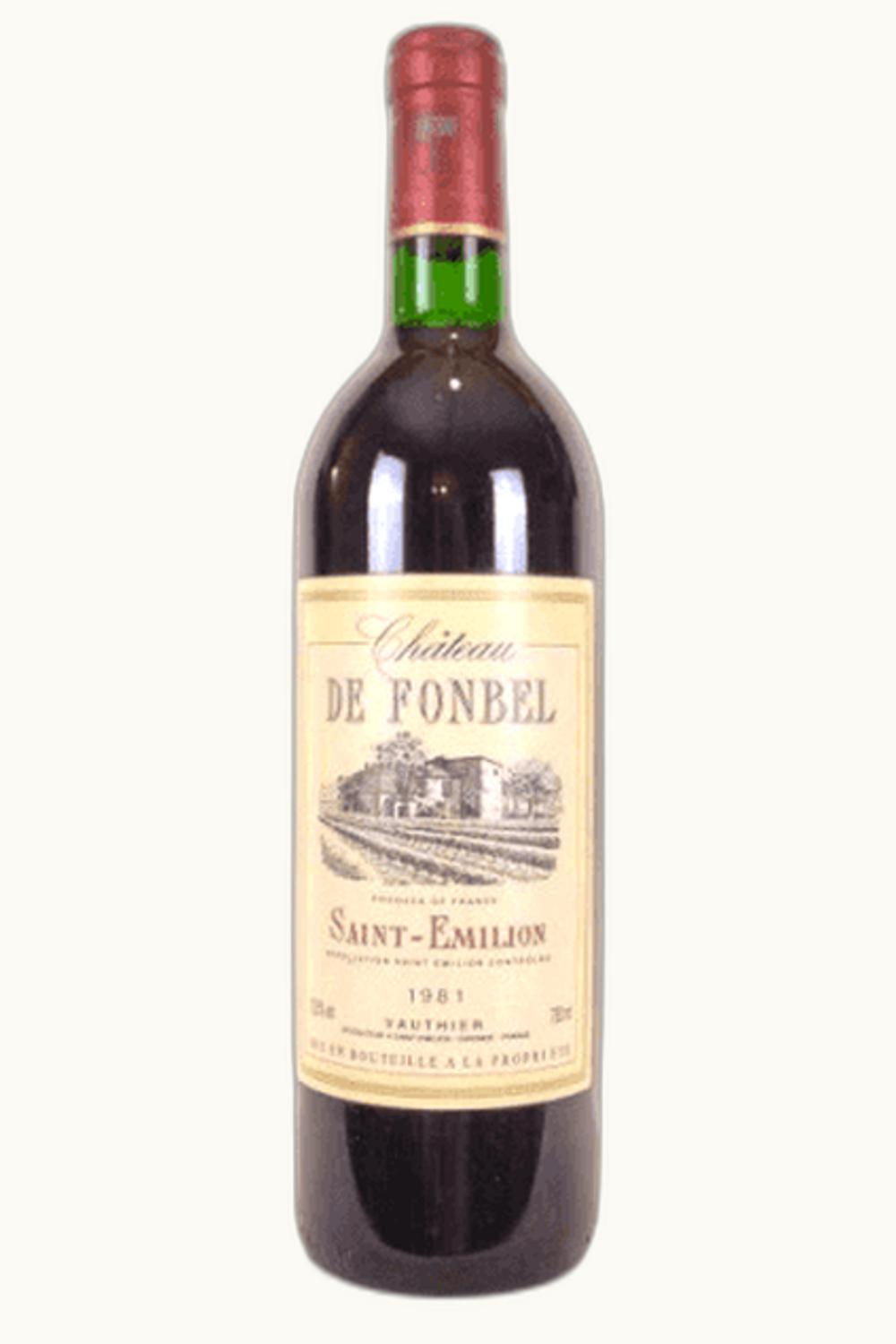 De Fonbel De Fonbel St-Emilion Grand Cru Bordeaux, 1981