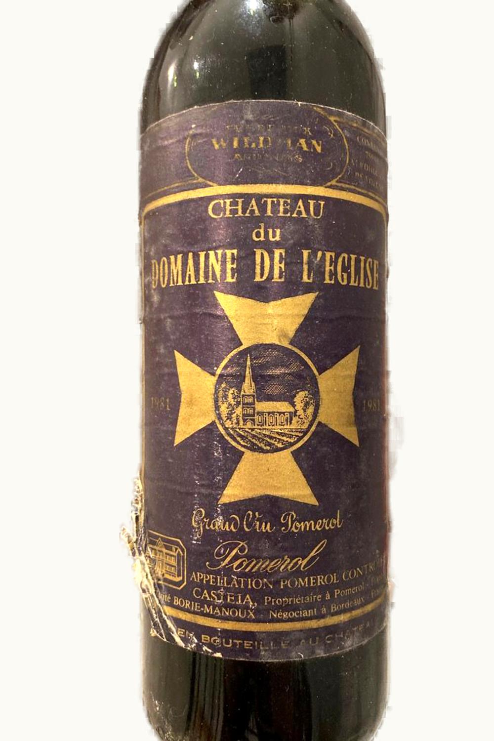 Du Domaine de L'Eglise Du Domaine de L'Eglise Pomerol Bordeaux, 1981