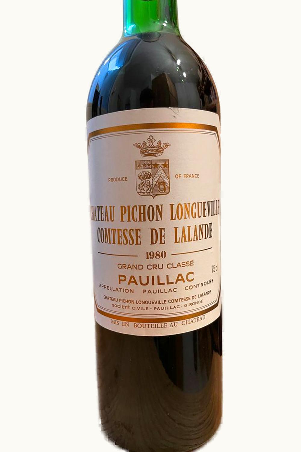 Château Pichon Longueville Comtesse de Lalande Château Pichon Longueville Comtesse de Lalande Pauillac Medoc Bordeaux, 1980