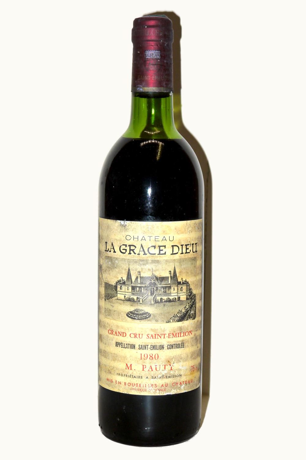 La Grâce Dieu La Grace Dieu St-Emilion Grand Cru Bordeaux, 1980