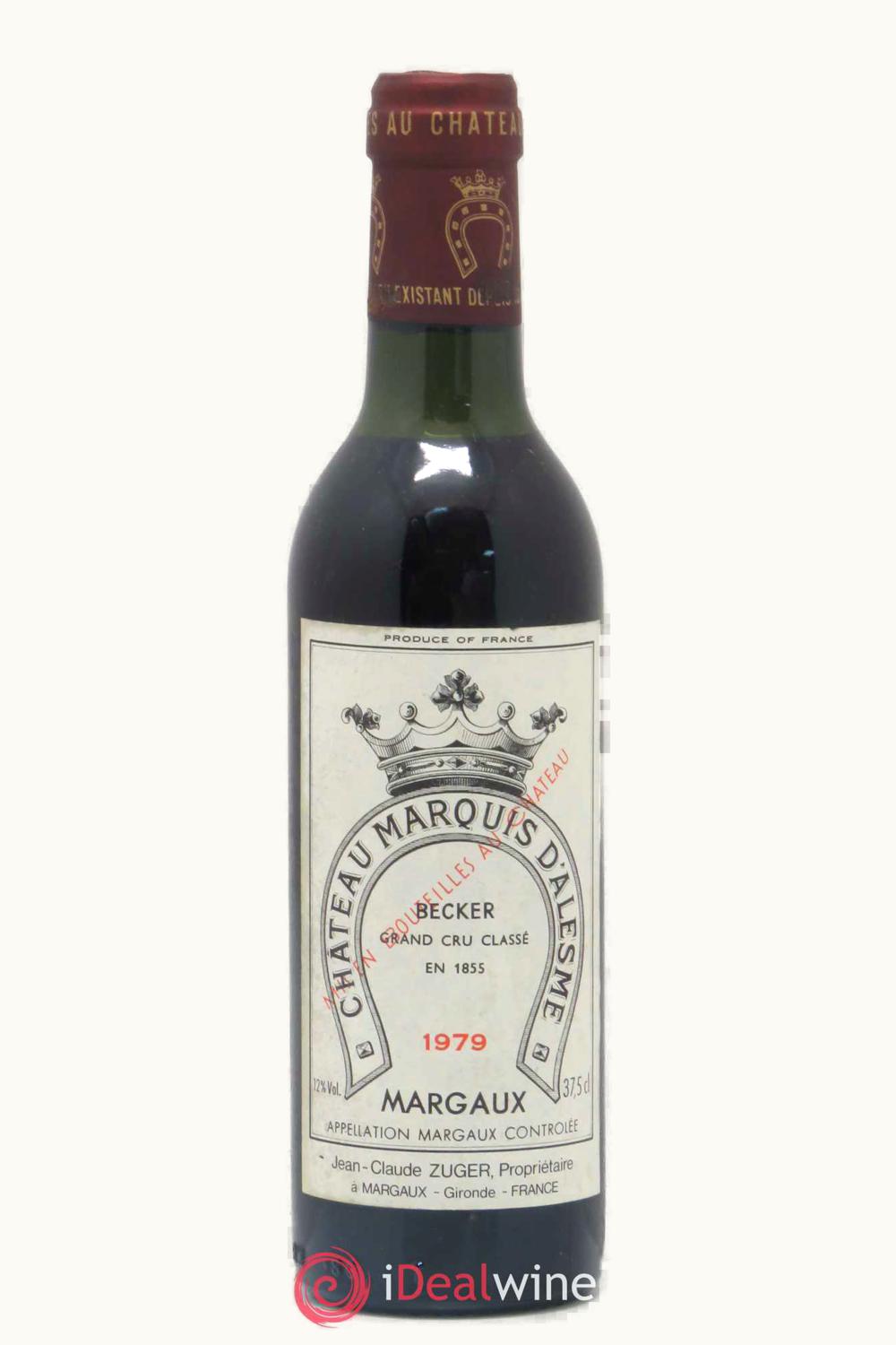 Château Marquis d'Alesme Becker Château Marquis d'Alesme Becker Margaux Medoc Bordeaux, 1979