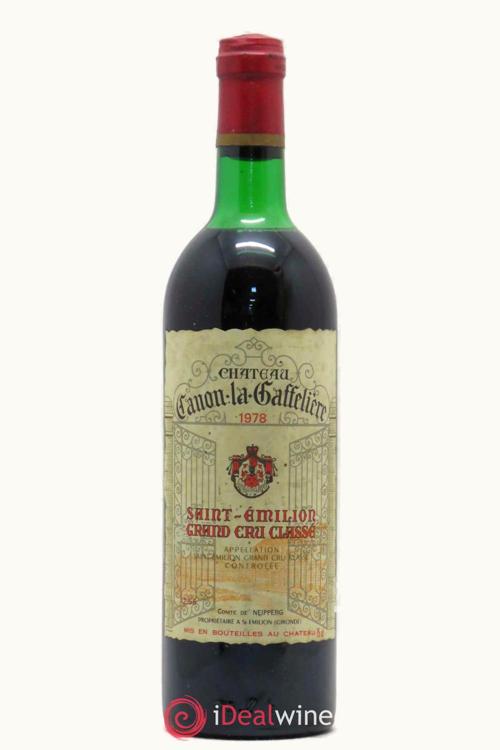 Château Canon-la-Gaffelière Château Canon-la-Gaffelière St-Emilion Grand Cru Bordeaux, 1978