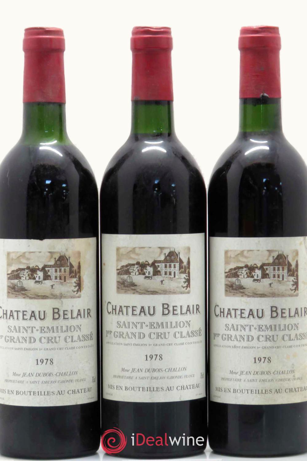 Château Bélair-Monange Château Bélair-Monange St-Emilion Grand Cru Bordeaux, 1978