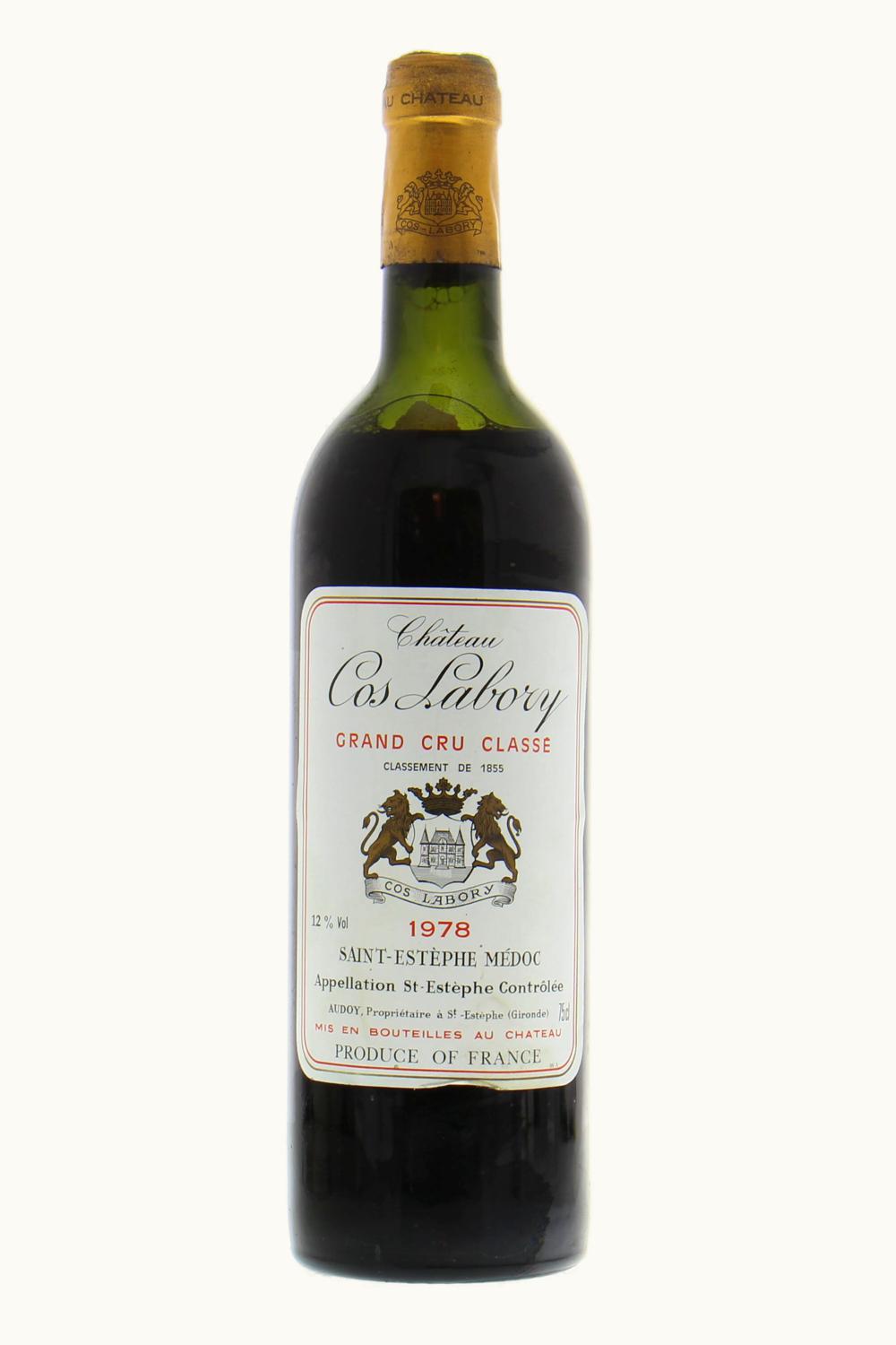 Château Cos Labory Château Cos Labory St-Estephe Medoc Bordeaux, 1978