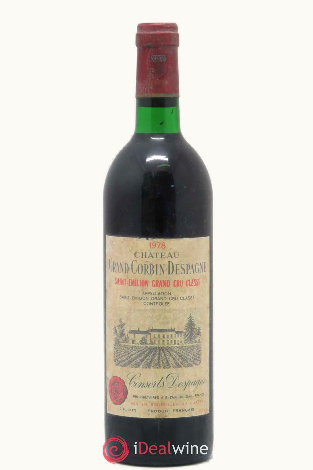 Chateau Grand Corbin-Despagne Chateau Grand Corbin-Despagne St-Emilion Grand Cru Bordeaux, 1978
