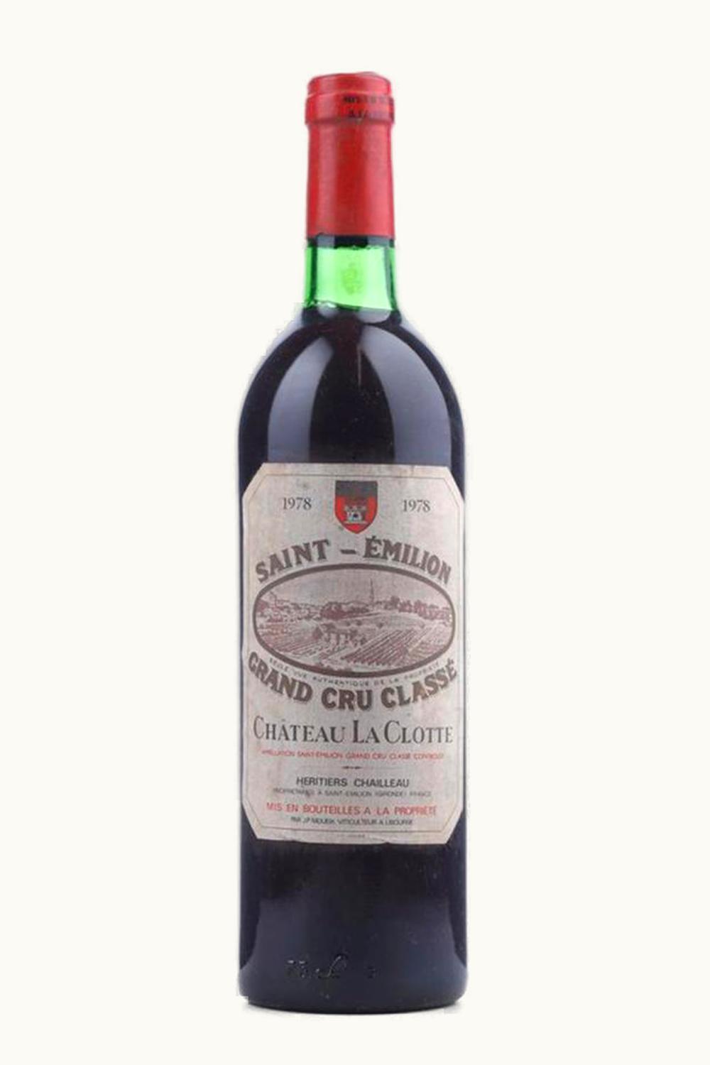 La Clotte La Clotte St-Emilion Grand Cru Bordeaux, 1978