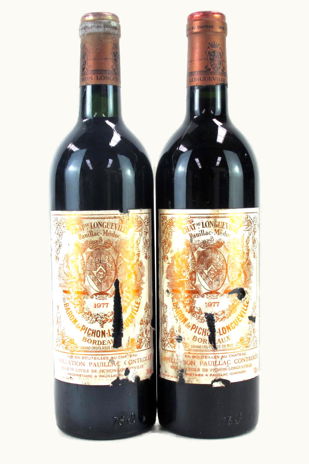 Château Pichon Longueville Baron Château Pichon Longueville Baron Pauillac Medoc Bordeaux, 1977