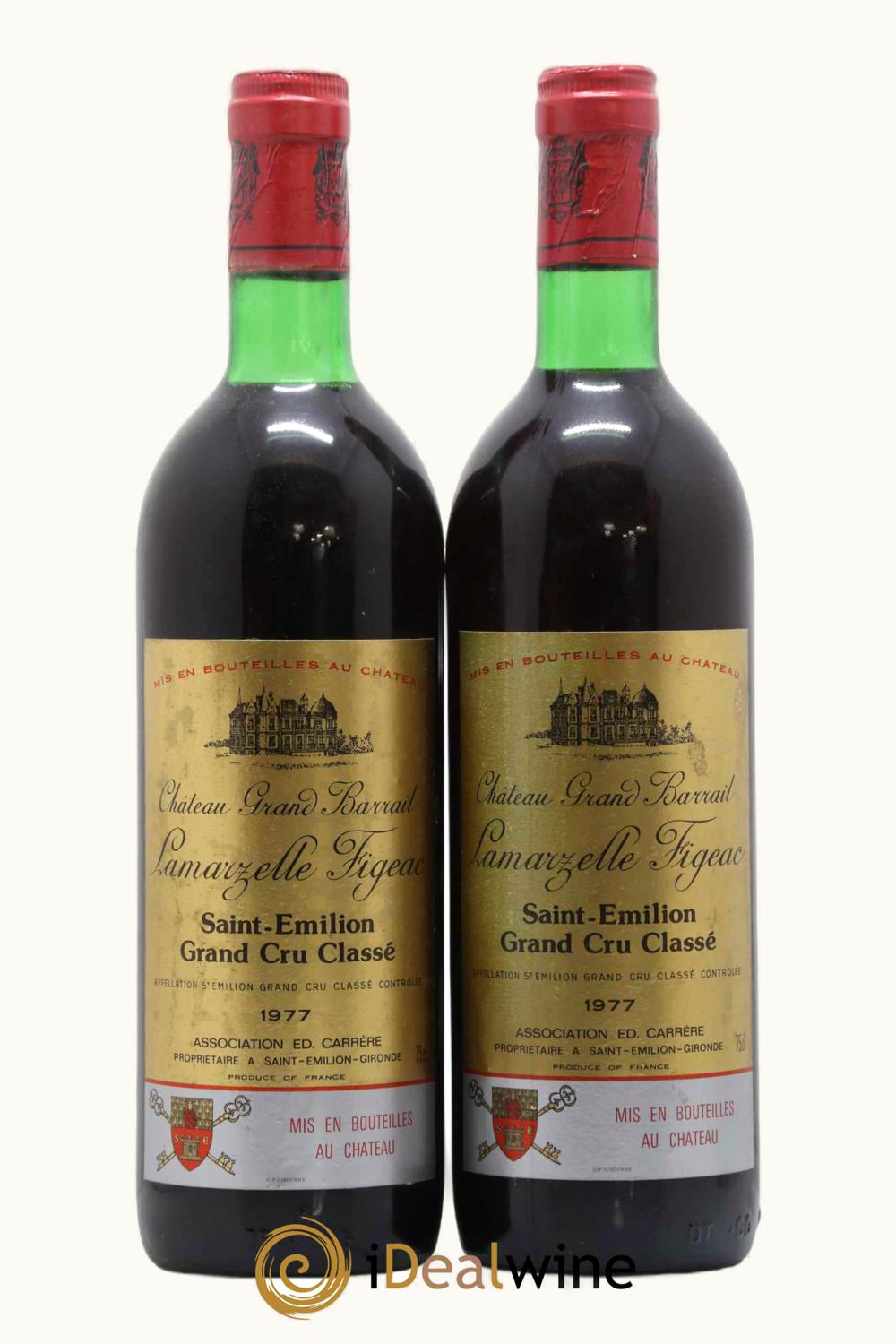Grand Barrail La Marzelle Grand Barrail La Marzelle Cru St Emilion Bordeaux, 1977