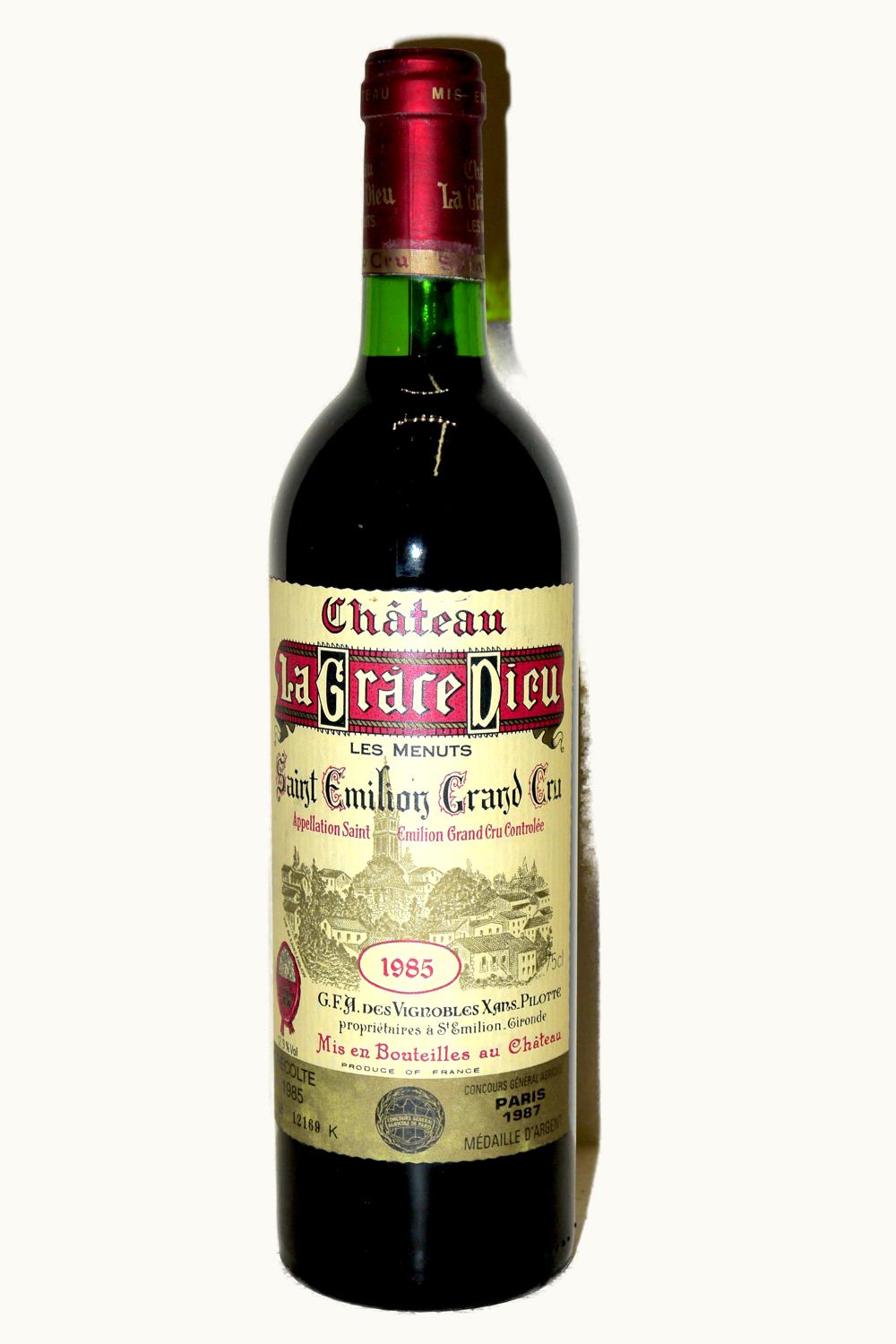 La Grâce Dieu La Grace Dieu St Emilion Grand Cru Bordeaux, 1977