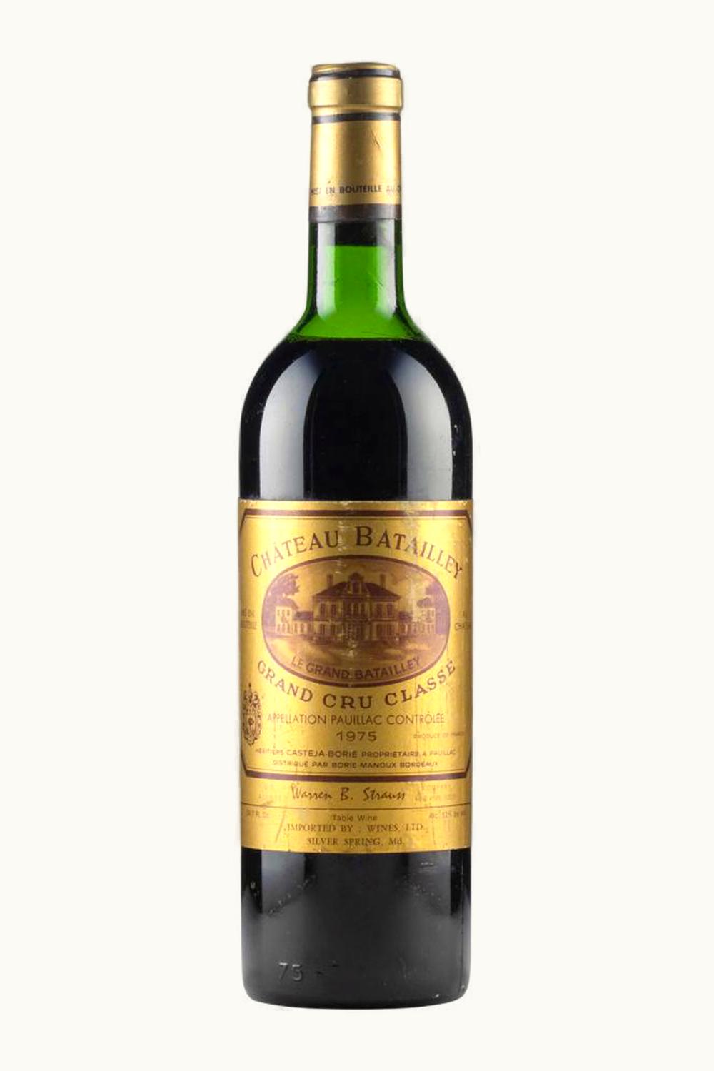 Château Batailley Château Batailley Pauillac Medoc Bordeaux, 1975