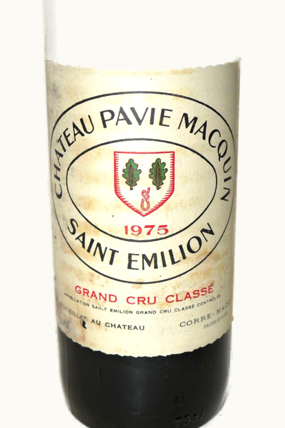 Château Pavie-Macquin Château Pavie-Macquin St Emilion Grand Cru Bordeaux, 1975