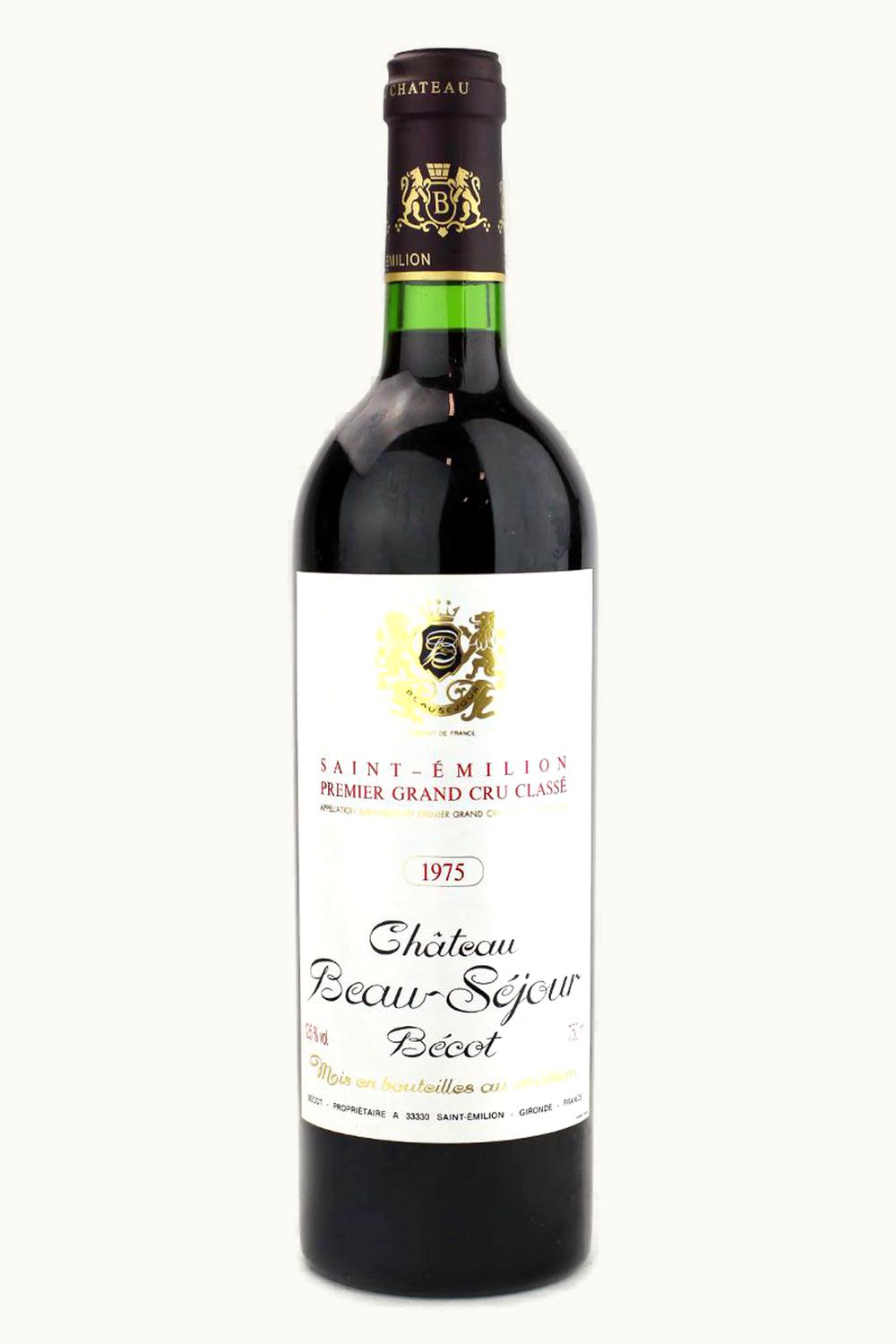 Château Beau-Séjour Bécot Château Beau-Séjour Bécot St Emilion Grand Cru Bordeaux, 1975