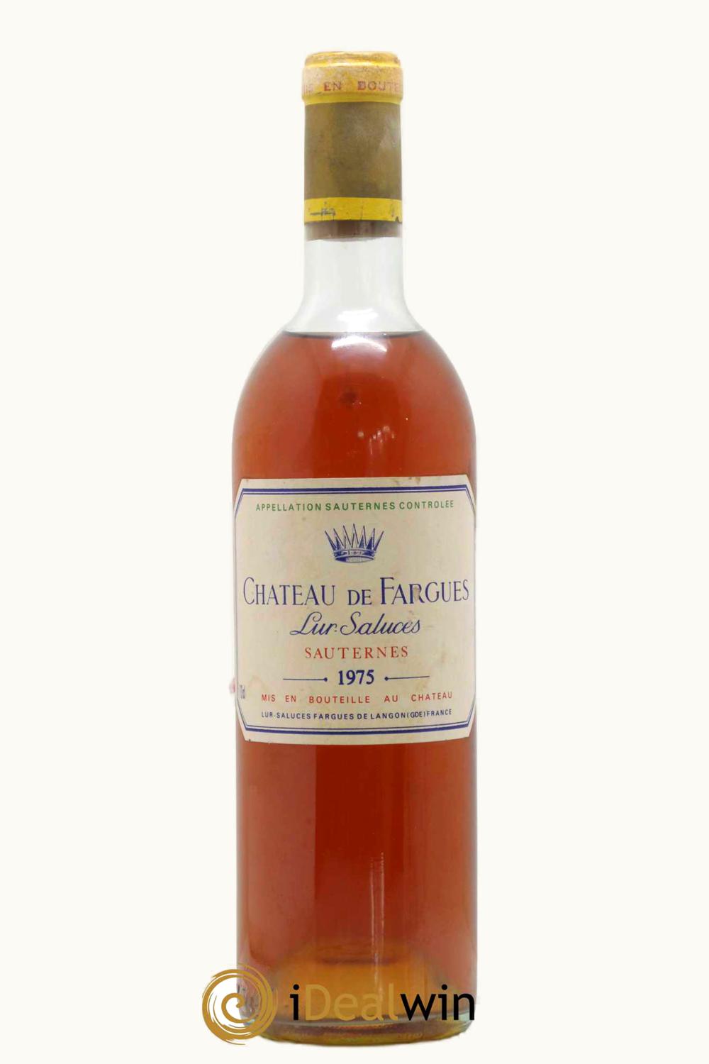 De Fargues De Fargues Sauternes Bordeaux, 1975