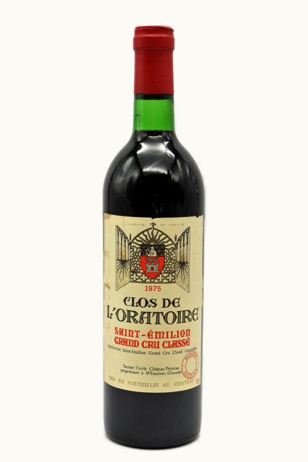 Clos De L'Oratoire Clos De L'Oratoire St Emilion Grand Cru Bordeaux, 1975