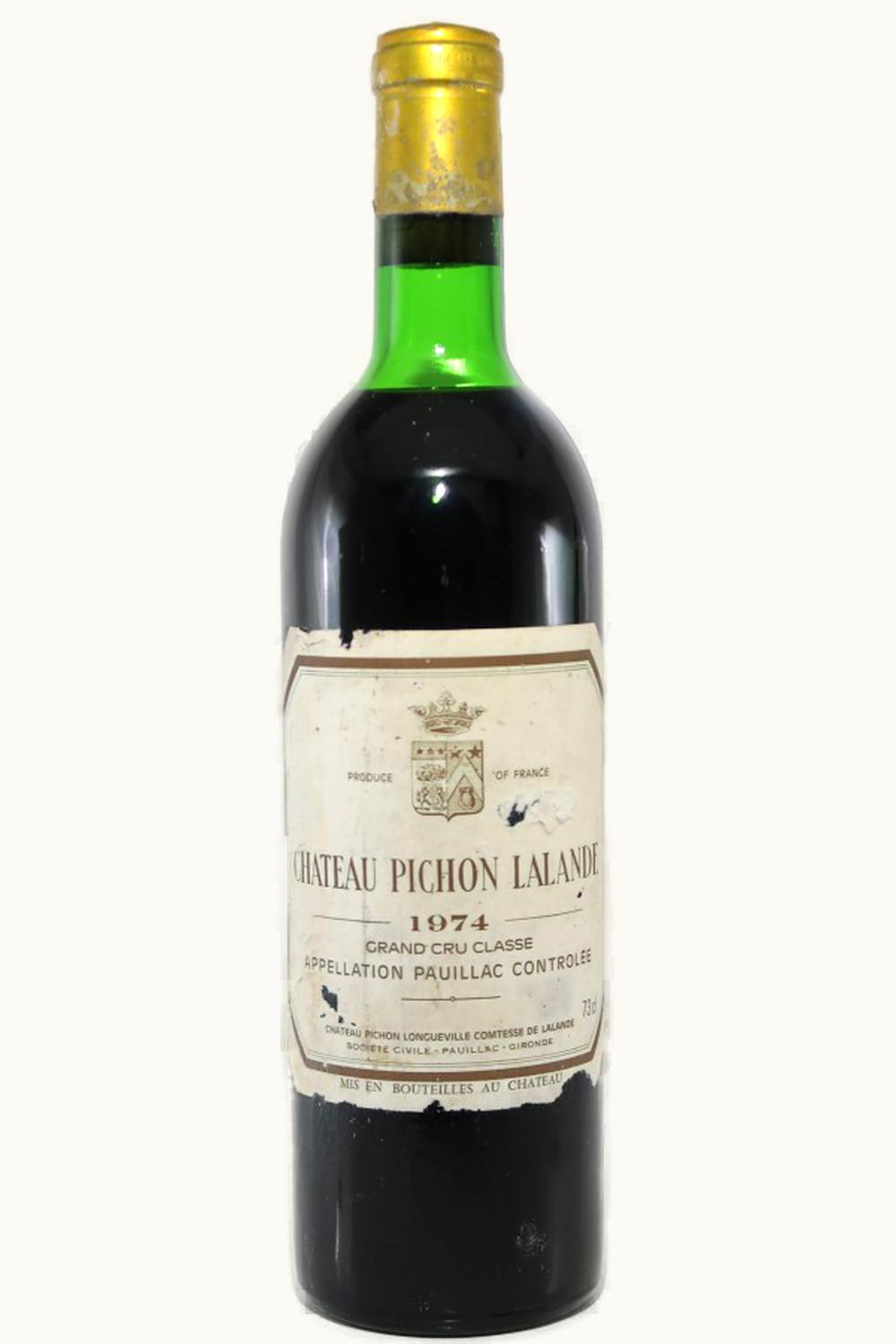 Château Pichon Longueville Comtesse de Lalande Pauillac Medoc Bordeaux, 1974