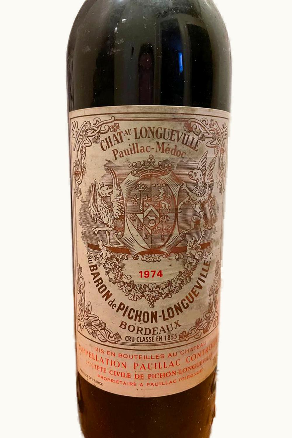 Château Pichon Longueville Baron Château Pichon Longueville Baron Pauillac Medoc Bordeaux, 1974