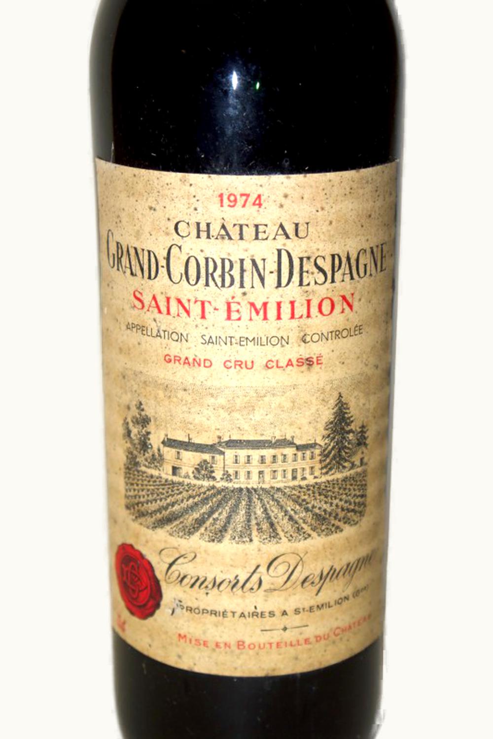 Chateau Grand Corbin-Despagne Chateau Grand Corbin-Despagne St Emilion Grand Cru Bordeaux, 1974