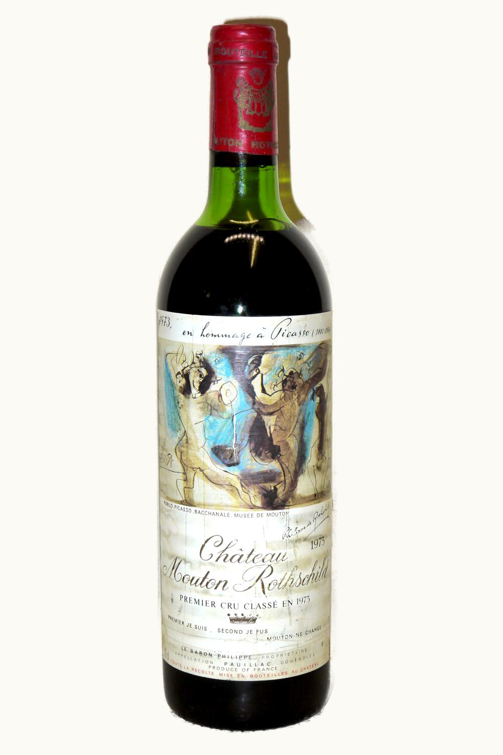 Château Mouton Rothschild Pauillac Medoc Bordeaux, 1973