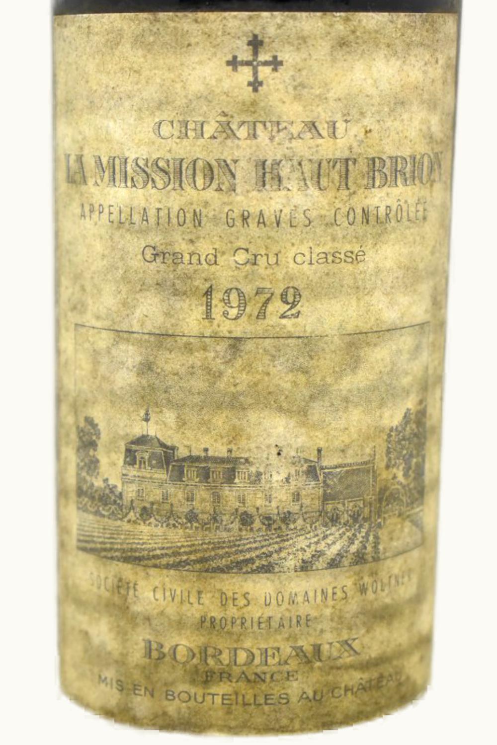 Château La Mission Haut-Brion Château La Mission Haut-Brion Pessac Leognan Bordeaux, 1972