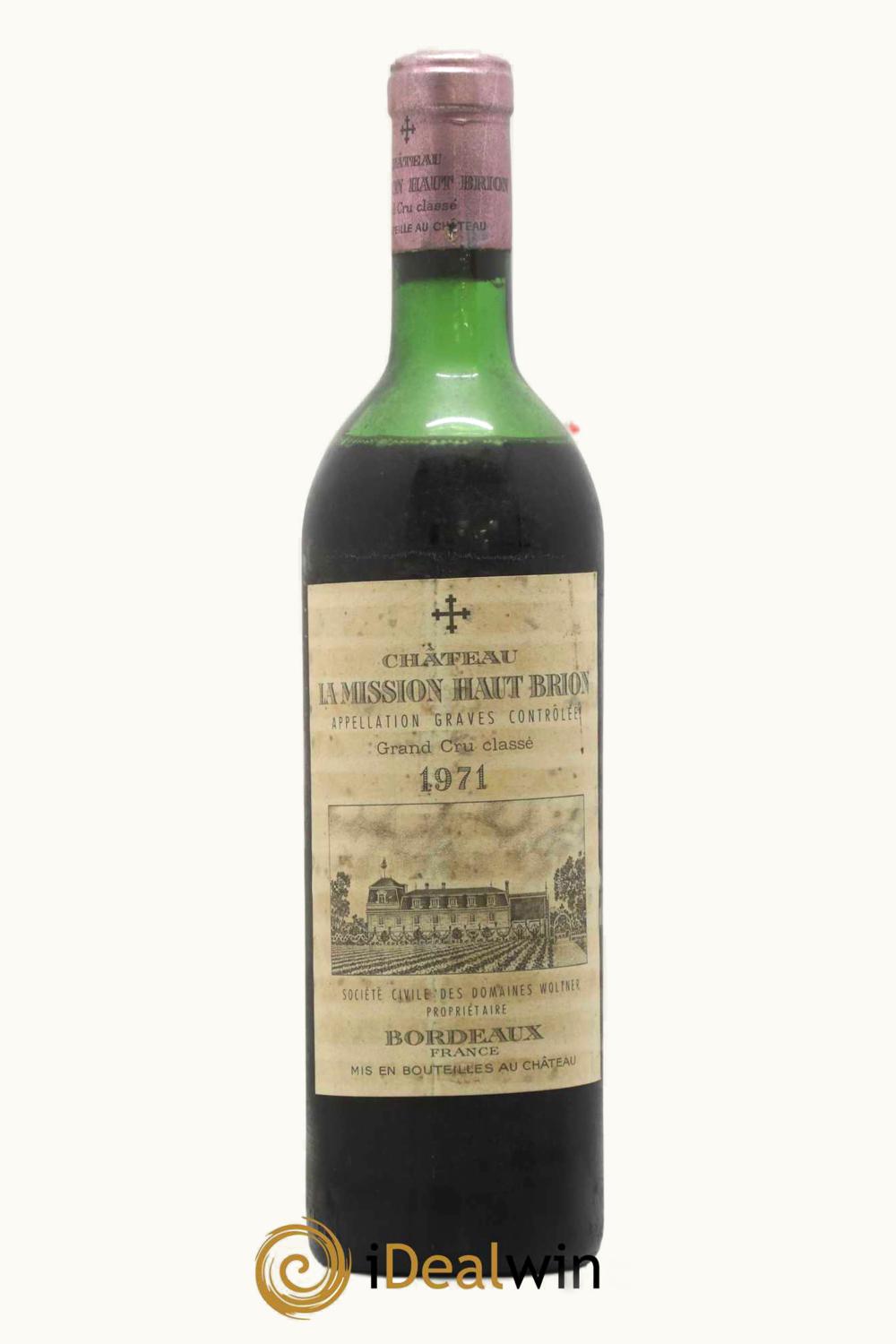 Château La Mission Haut-Brion Château La Mission Haut-Brion Pessac Leognan Bordeaux, 1971