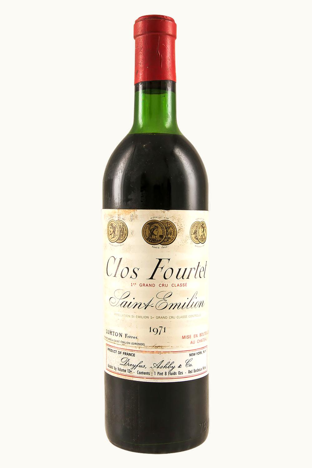 Château Clos Fourtet Clos Fourtet St Emilion Grand Cru Bordeaux, 1971