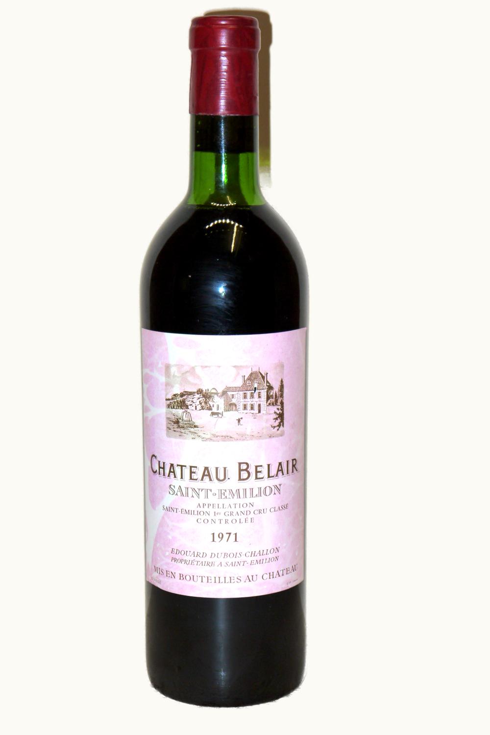 Château Bélair-Monange Château Bélair-Monange St Emilion Grand Cru Bordeaux, 1971