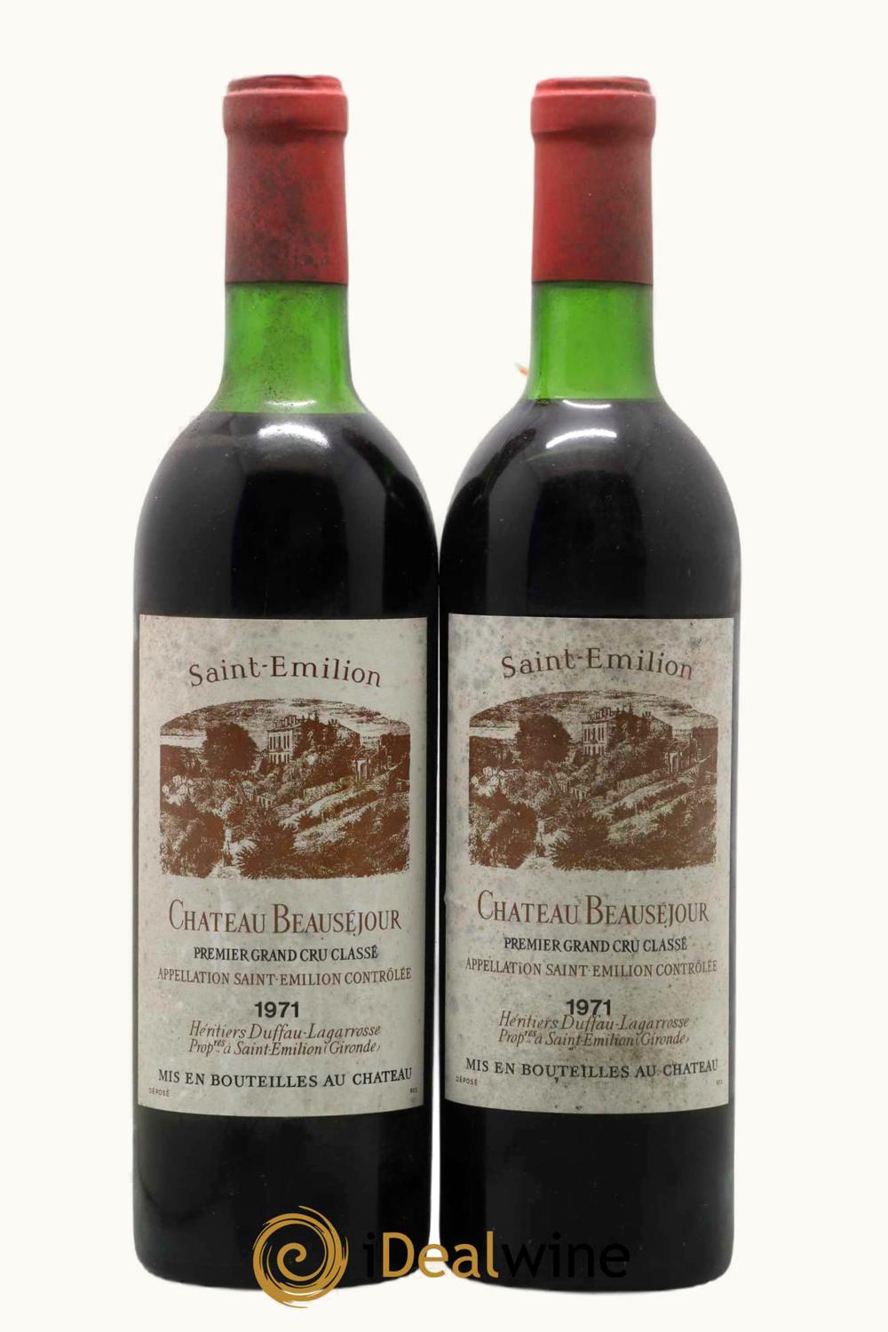 Duffau La Garosse Beau-Sejour St Emilion Grand Cru Bordeaux, 1971