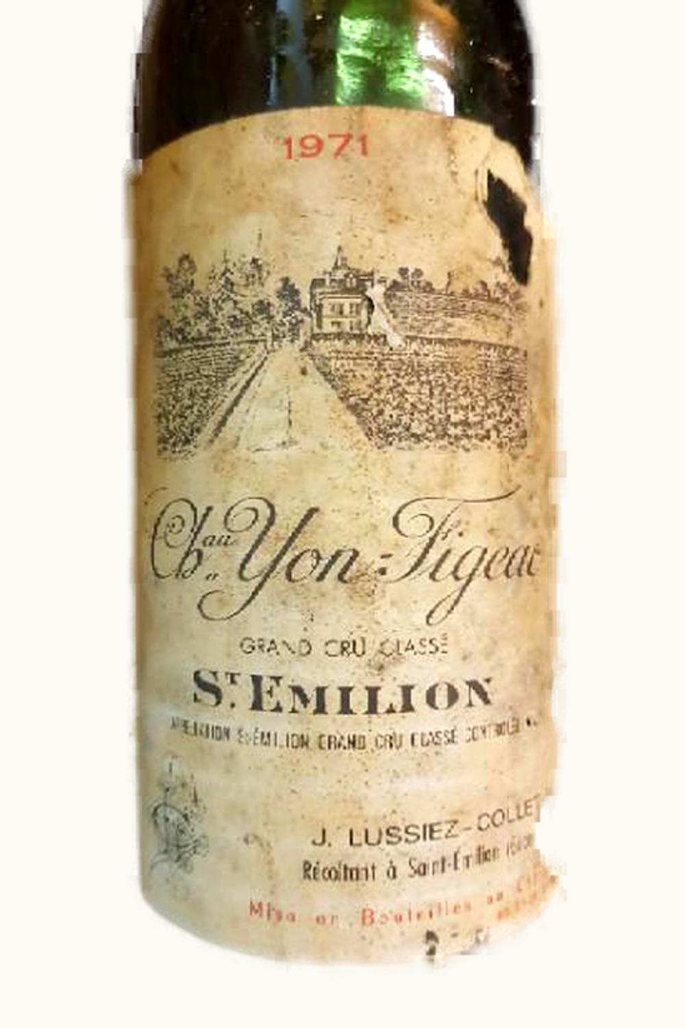 Château Yon-Figeac Yon-Figeac St Emilion Grand Cru Bordeaux, 1971
