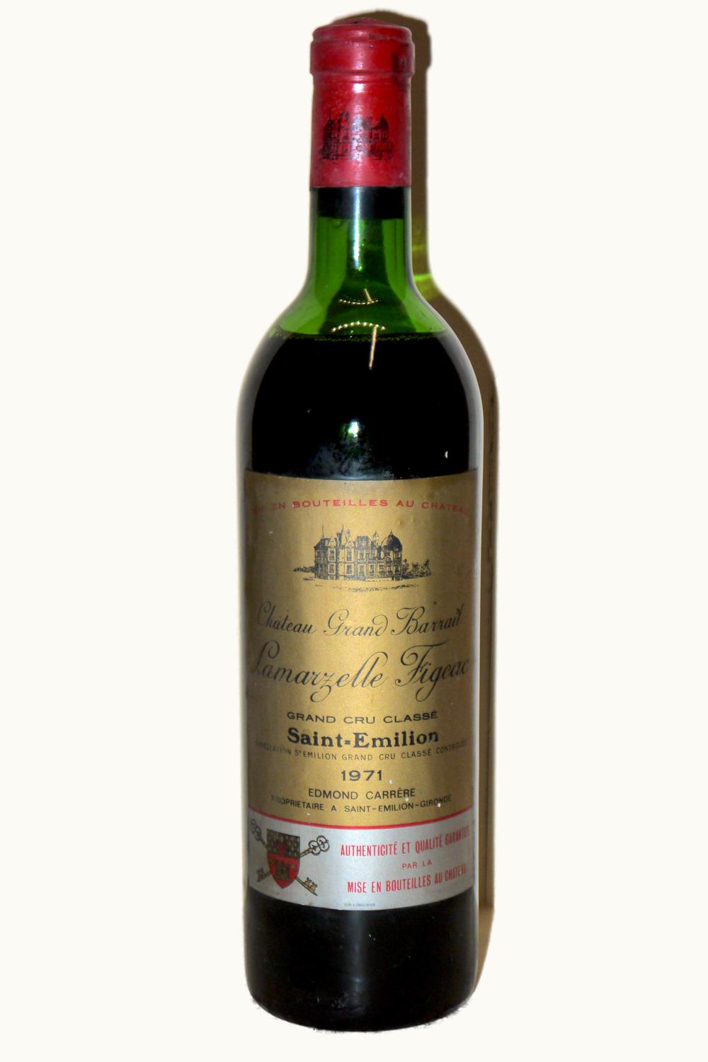Grand Barrail La Marzelle St Emilion Bordeaux, 1971