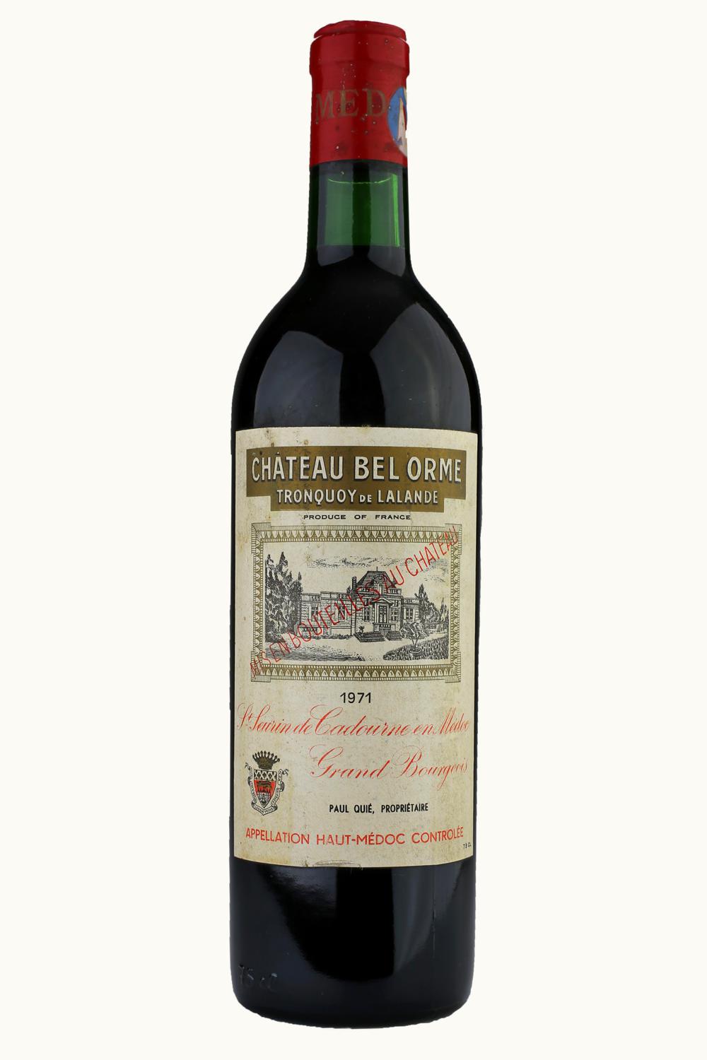 Château Tronquoy-Lalande Château Tronquoy-Lalande Haut Medoc Bordeaux, 1971