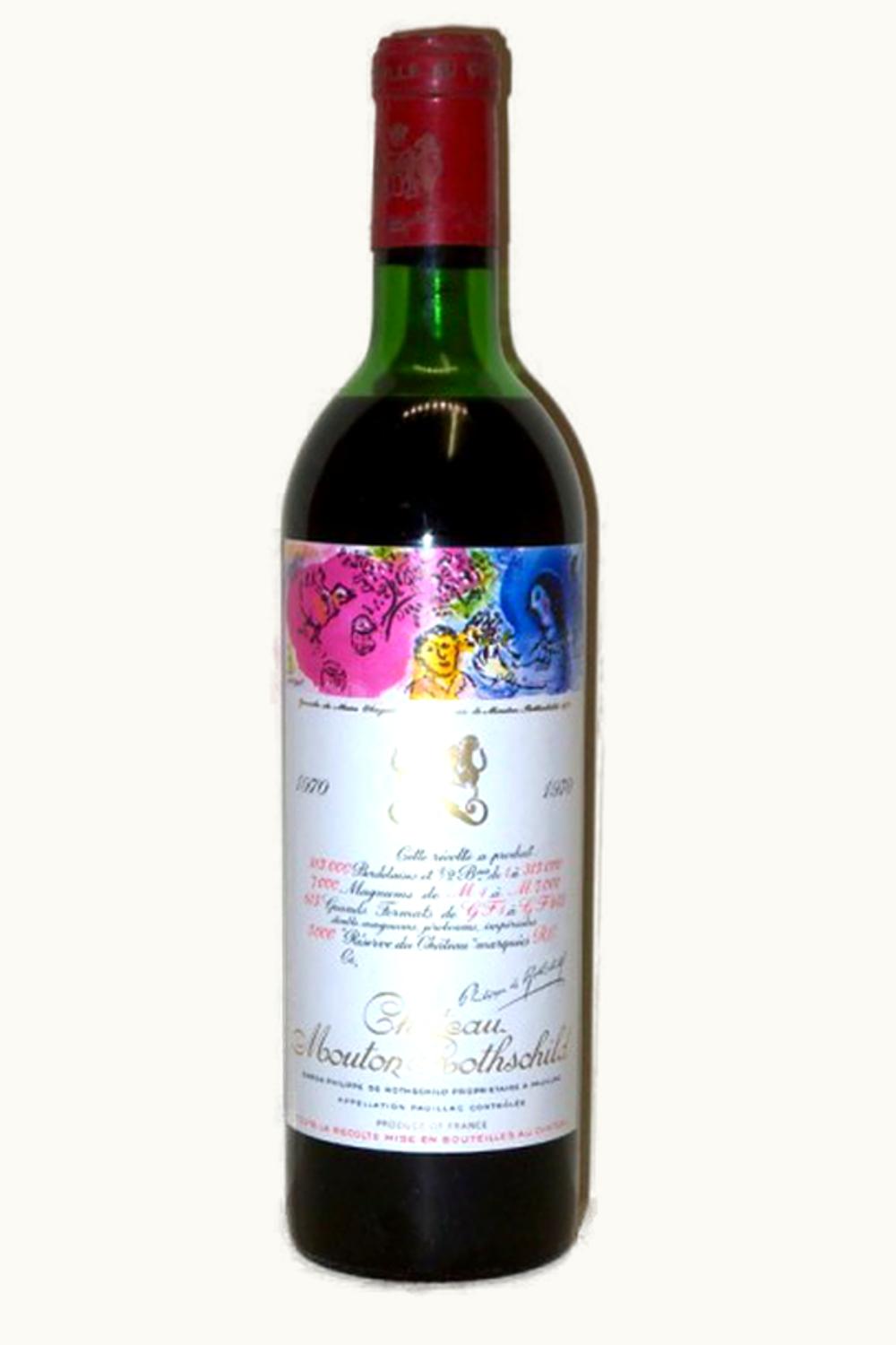 Château Mouton Rothschild Pauillac Medoc Bordeaux, 1970