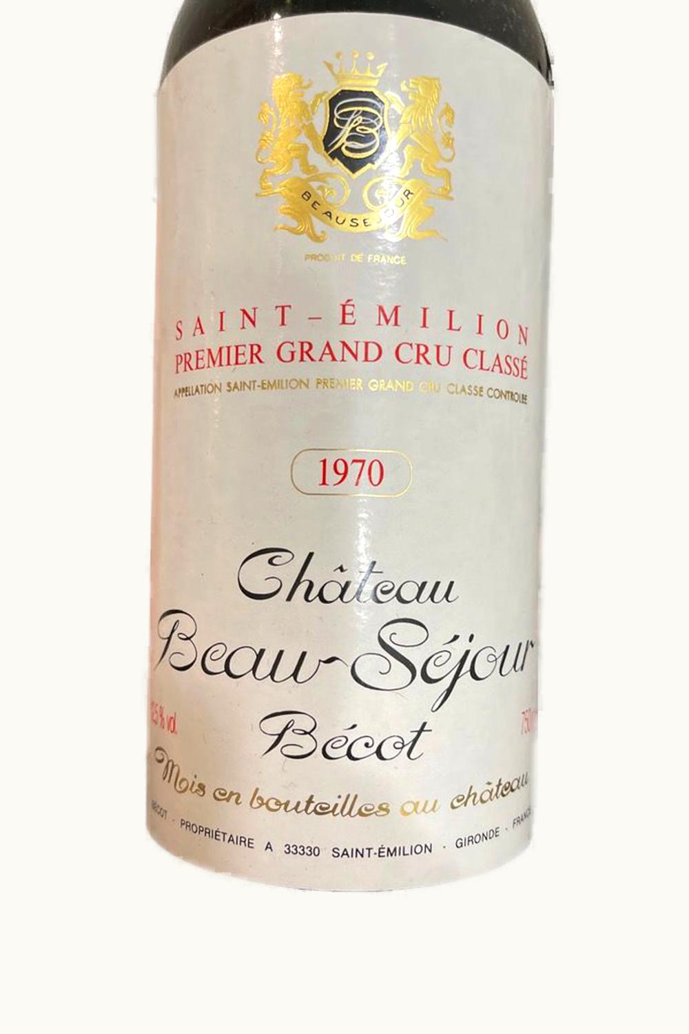 Château Beau-Séjour Bécot Château Beau-Séjour Bécot St Emilion Grand Cru Bordeaux, 1970