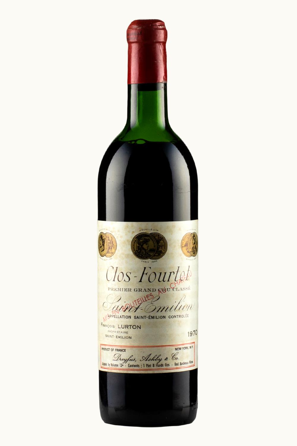 Château Clos Fourtet Clos Fourtet St Emilion Grand Cru Bordeaux, 1970