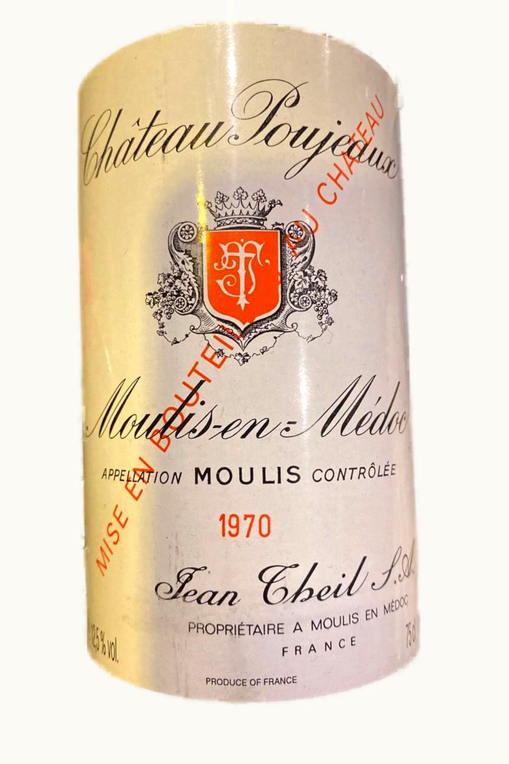Château Poujeaux Château Poujeaux Moulis Medoc Bordeaux, 1970