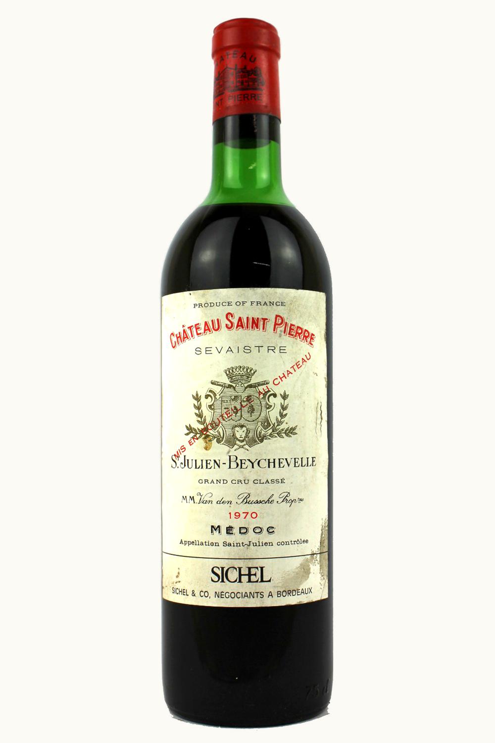Château Saint-Pierre Château Saint-Pierre St Julien Medoc Bordeaux, 1970