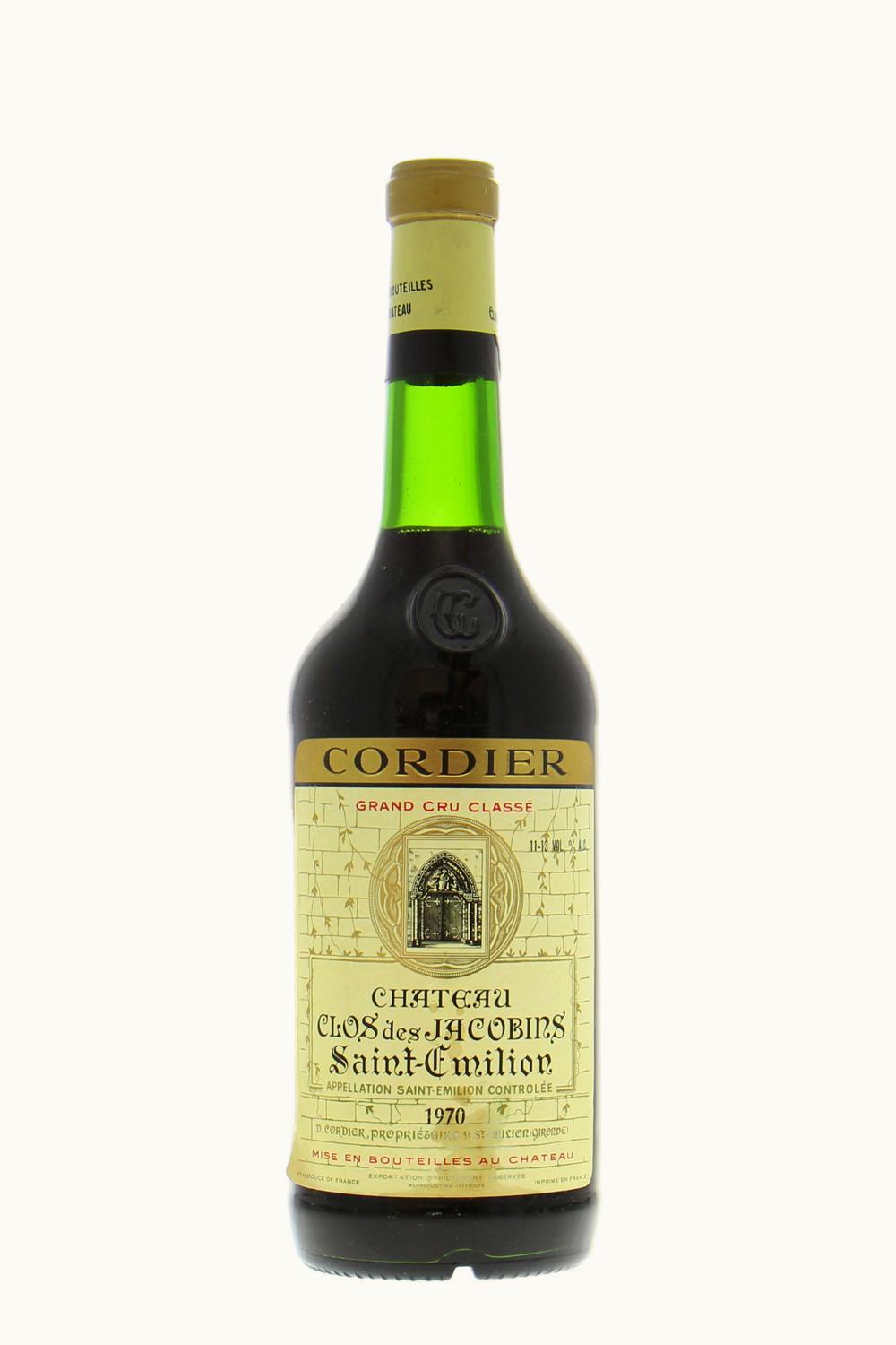 Couvent de Jacobins St Emilion Grand Cru Bordeaux, 1970