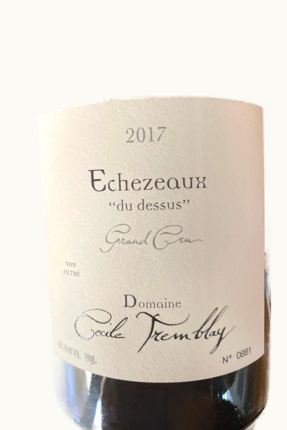 Domaine Cécile Tremblay Domaine Cécile Tremblay Du Dessus Grand Cru Echézeaux Flagey Côte de Nuits, 2020