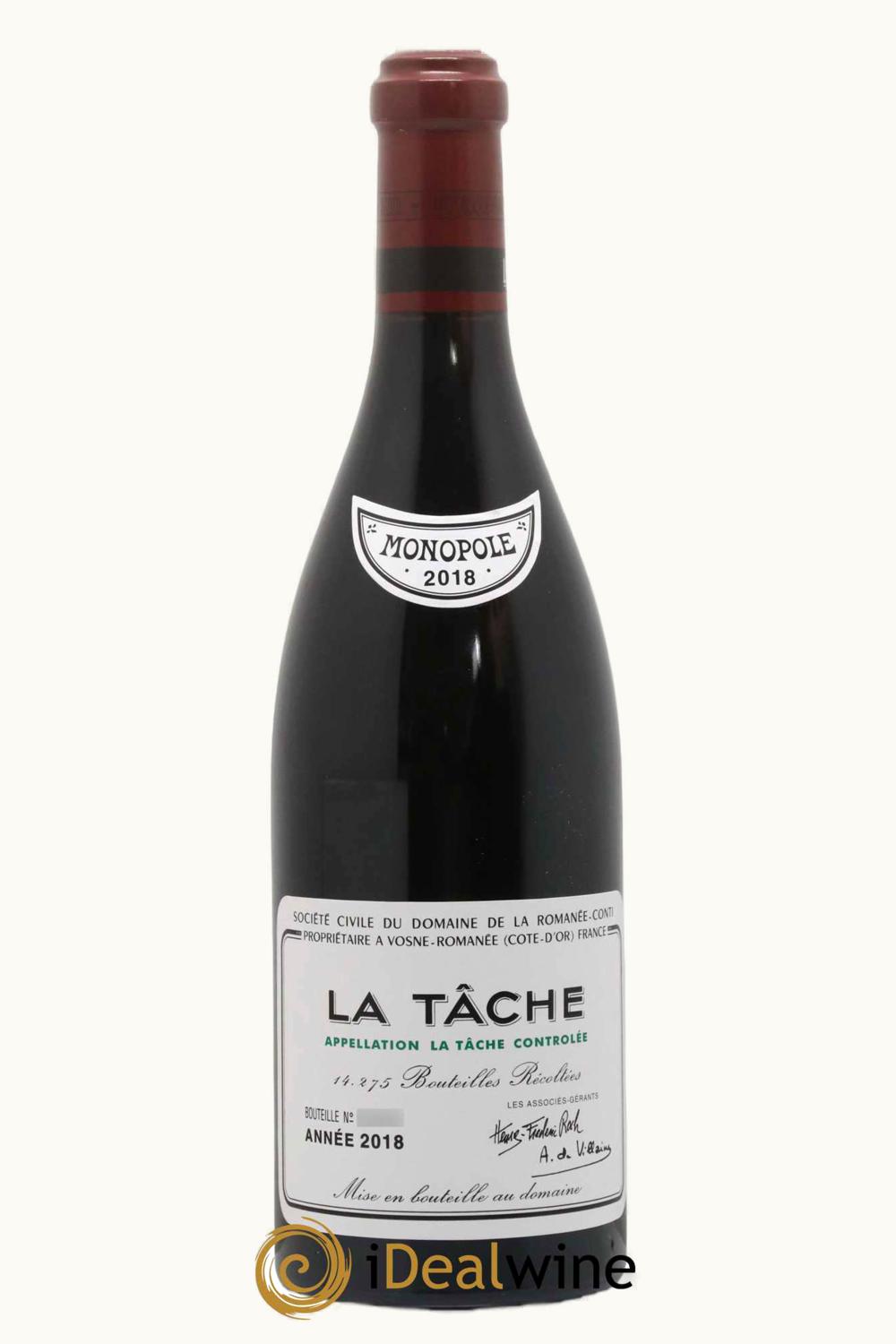 Domaine de la Romanée-Conti Domaine de la Romanée-Conti La Tâche Grand Cru Monopole Vosne Côte de Nuits, 2018