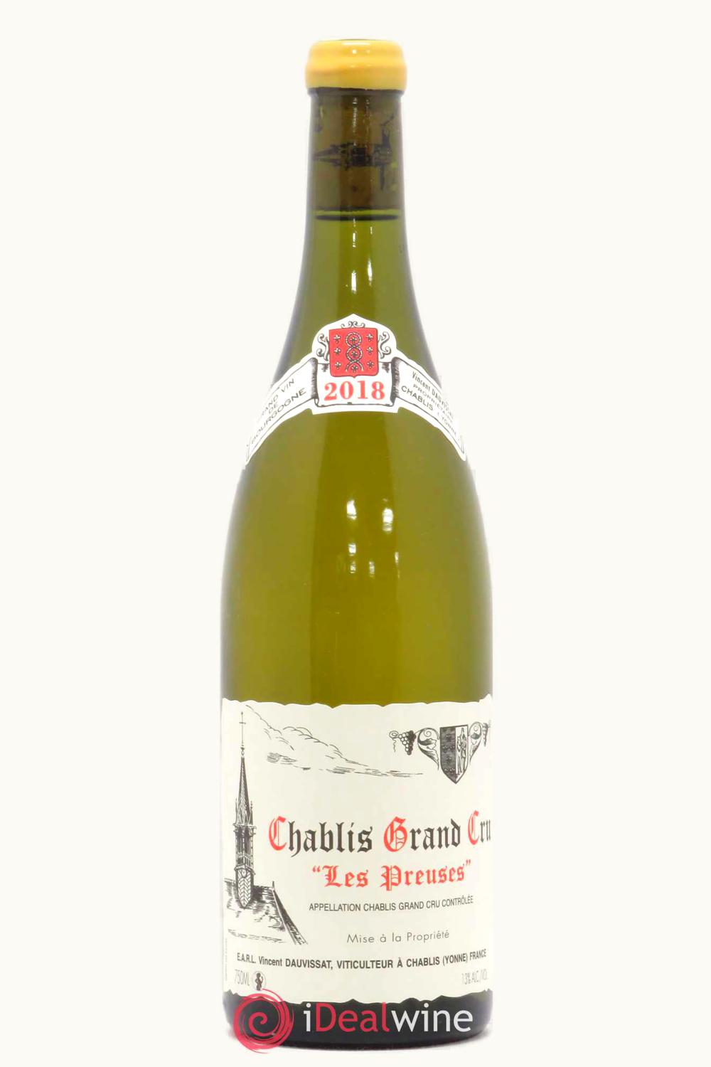 Domaine René & Vincent Dauvissat Domaine René & VIncent Dauvissat Les Preuses Chablis Grand Cru, 2018