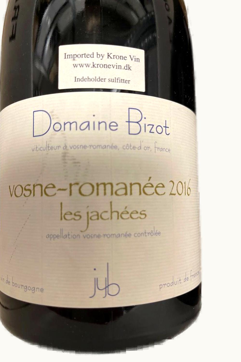 Domaine Jean-Yves Bizot Domaine Jean-Yves Bizot Les Jacheres Vosne Romanée Côte de Nuit Burgundy, 2017